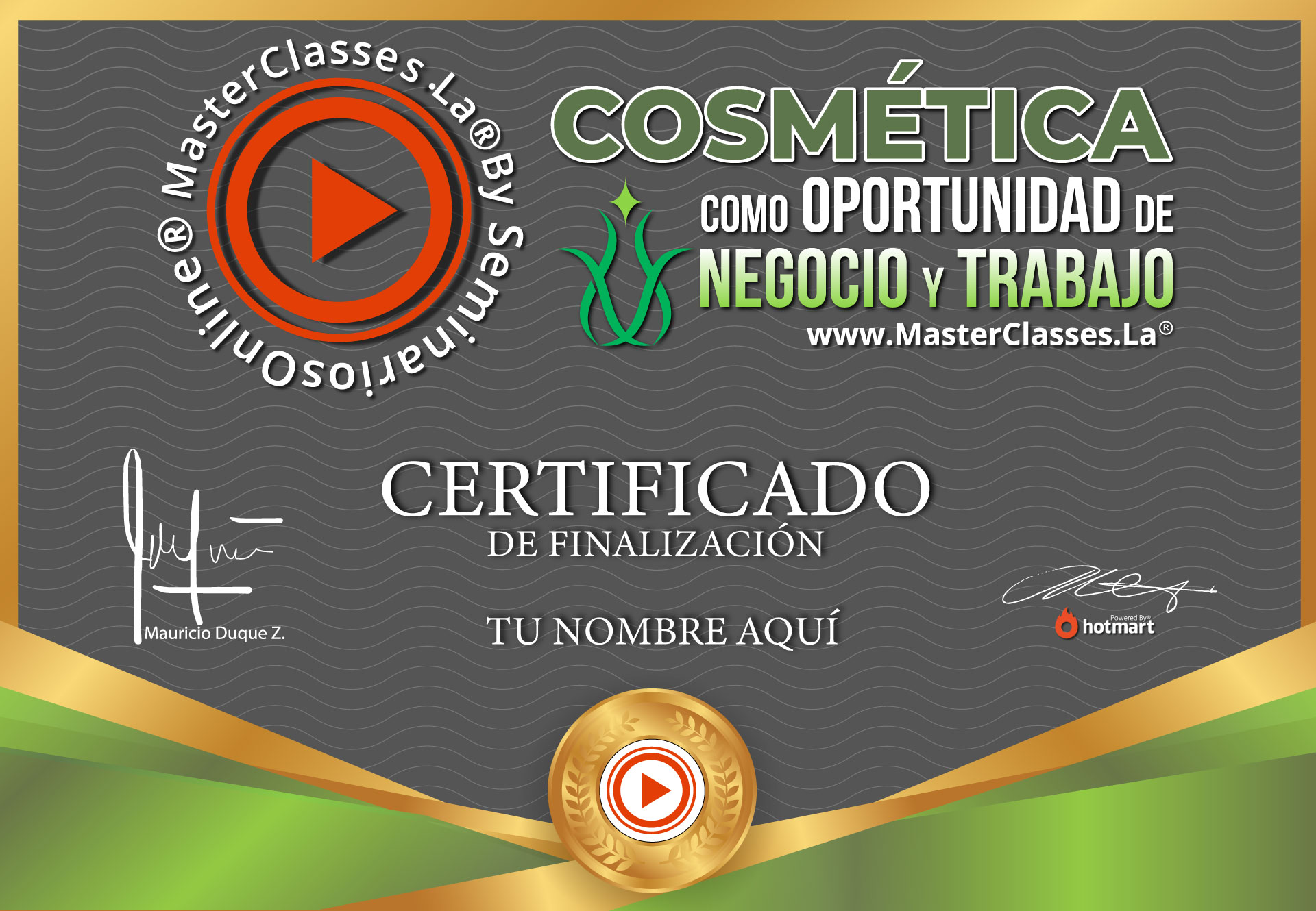 Certificado Cosmética como oportunidad de negocio y trabajo