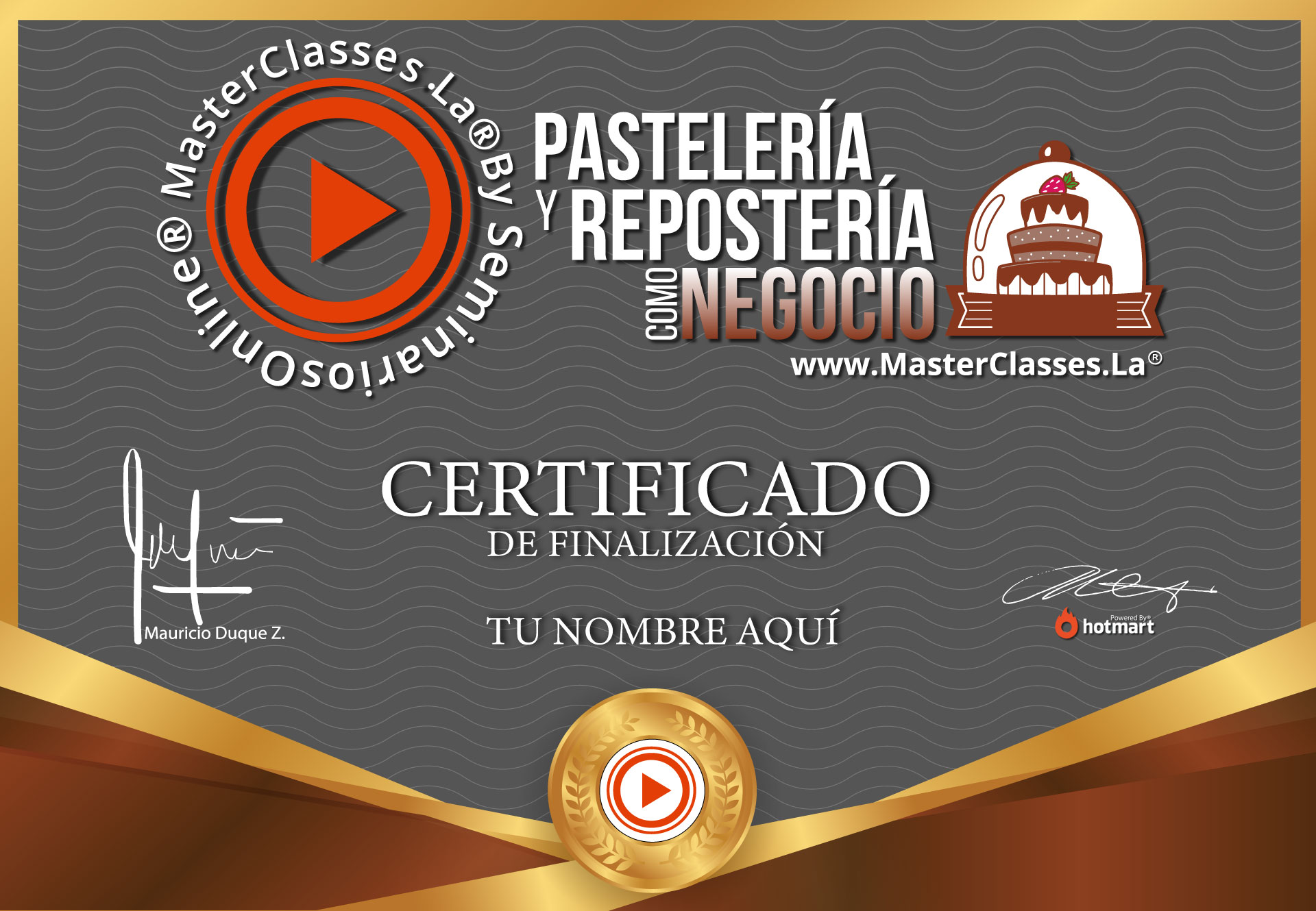 Certificado pastelería y repostería como negocio