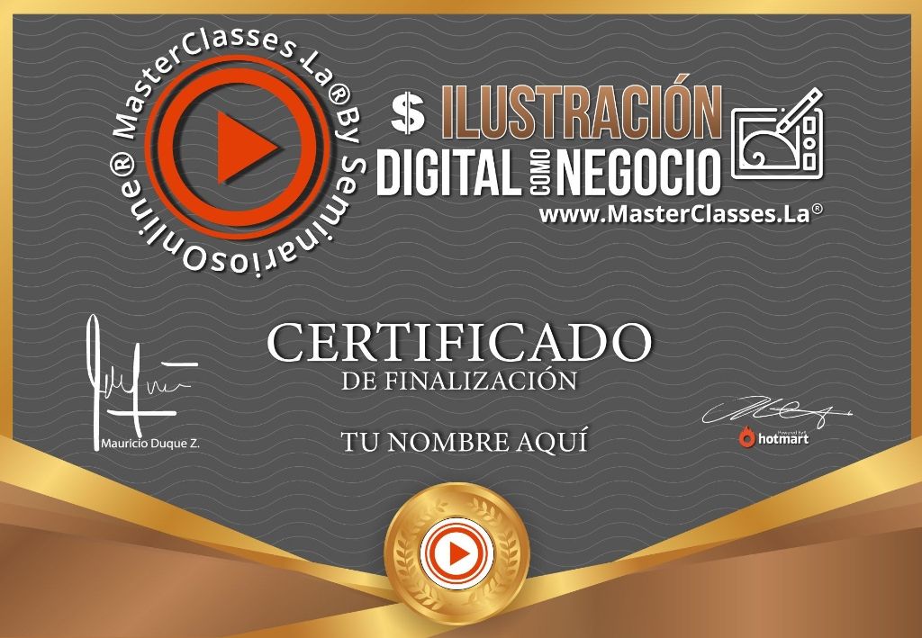 Certificado Ilustracion digital como negocio