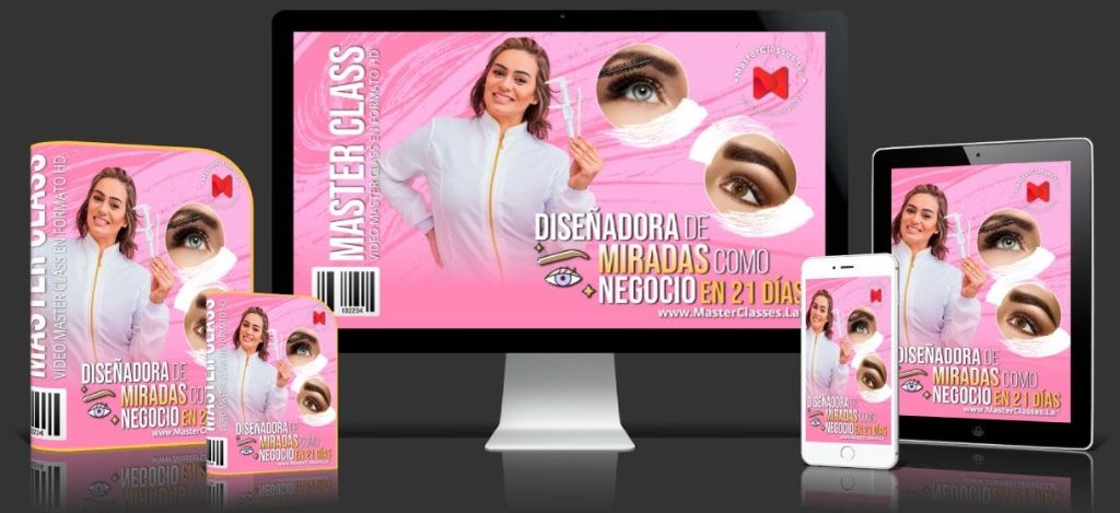 Mockup Disenadora de Miradas Como Negocio en 21 Días