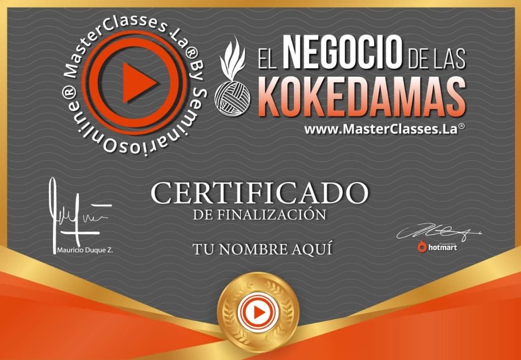 Certificado el Negocio de las Kokedamas